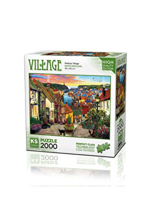 Kız Çocuk Oyuncak 22525 Harbour Village 2000 Parça Puzzle -KS Puzzle Erkek Çocuk Oyuncak Eğitici Oyu