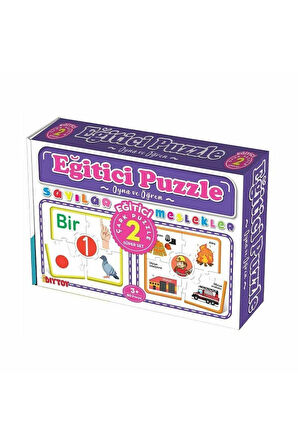 Kız Çocuk Oyuncak 7193 Çark Puzzle Sayılar -Dıytoy Erkek Çocuk Oyuncak Eğitici Oyuncaklar