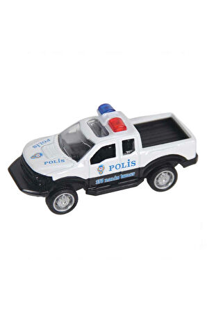 Kız Çocuk Oyuncak Çek Bırak Metal Polis Pickup Aracı - 1adet Fiyatıdır Erkek Çocuk Oyuncak Eğitici O
