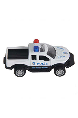 Kız Çocuk Oyuncak Çek Bırak Metal Polis Pickup Aracı - 1adet Fiyatıdır Erkek Çocuk Oyuncak Eğitici O