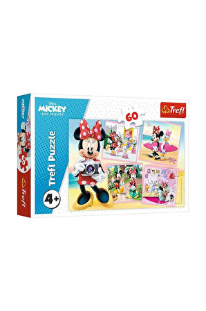 Kız Çocuk Oyuncak PUZZLE-17360 Mickey 60 Parça Puzzle Erkek Çocuk Oyuncak Eğitici Oyuncaklar