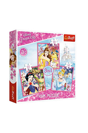 Kız Çocuk Oyuncak PUZZLE-34833 3IN1 Puzzle Erkek Çocuk Oyuncak Eğitici Oyuncaklar