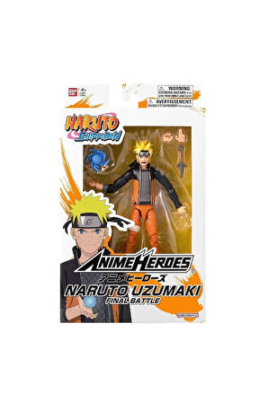 Kız Çocuk Oyuncak 36964 Anime Heroes Naruto 16cm Figür - Naruto Uzumaki Son Sava