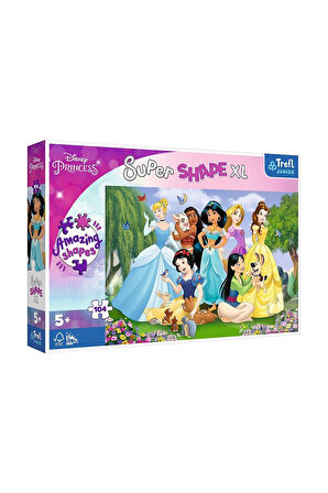 Kız Çocuk Oyuncak PUZZLE-50019 Princess 104 Parça Çocuk Puzzle Erkek Çocuk Oyuncak Eğitici Oyuncakla