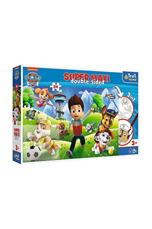 Kız Çocuk Oyuncak PUZZLE-41001 Super Maxi Paw Patrol 24 Parça Çocuk Puzzle Eğiticii
