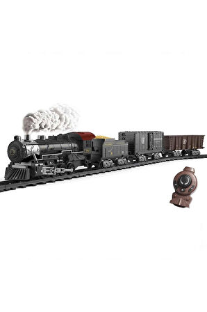 Kız Çocuk Oyuncak Classic Steam Kumandalı 2,4 Ghz Pilli Tren Seti 30 Parça 1613G