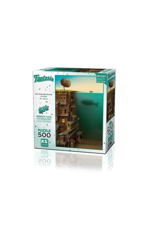 Kız Çocuk Oyuncak KS Puzzle 500 Fantasia Parça Life Under the Ground Erkek Çocuk Oyuncak Eğitici Oyu