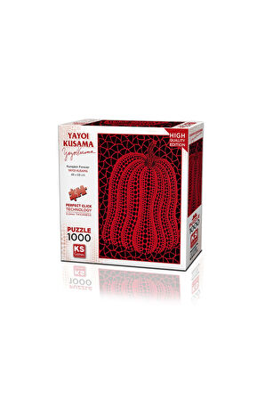 Kız Çocuk Oyuncak KS Puzzle 1000 ParçaYayoi Kusama Pumpkin Forever Erkek Çocuk Oyuncak Eğitici Oyunc