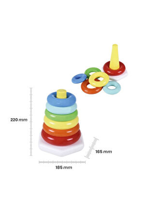 Kız Çocuk Oyuncak Zuzu Neşeli Halkalar Oyuncak Seti Erkek Çocuk Oyuncak Eğitici Oyuncaklar