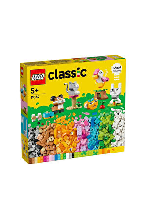 Kız Çocuk Oyuncak 11034 LEGO® Classic Yaratıcı Evcil Hayvanlar 450 parça +5 yaş