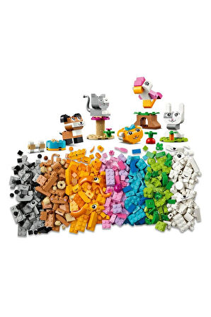 Kız Çocuk Oyuncak 11034 LEGO® Classic Yaratıcı Evcil Hayvanlar 450 parça +5 yaş