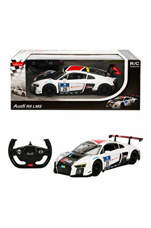 Kız Çocuk Oyuncak 1:14 Audi R8 LMS Uzaktan Kumandalı Işıklı Araba Erkek Çocuk Oyuncak Eğitici Oyunca