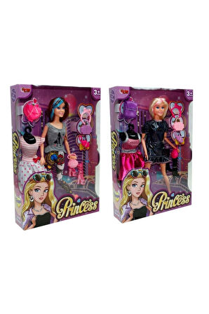 Kız Çocuk Oyuncak Kutulu 29Cm Yedek Elbiseli Aksesuarlı Moda Bebek Erkek Çocuk Oyuncak Eğitici Oyunc