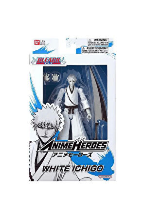 Kız Çocuk Oyuncak Bandai Beyaz Ichigo Kurosaki Poz Verilebilir Figür 16cm Eğiticiic