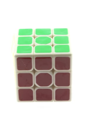 Kız Çocuk Oyuncak Beyaz Zemin Üzeri Renkli Zeka Küpü 3X3X3-5,5cm Erkek Çocuk Oyuncak Eğitici Oyunca