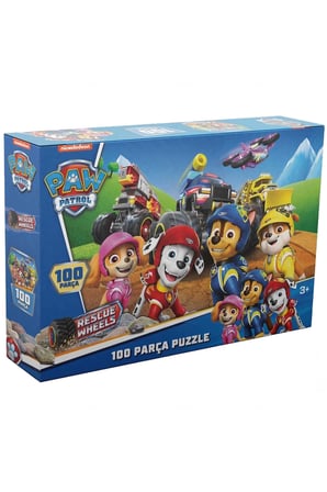 Kız Çocuk Oyuncak Paw Patrol 100 Parça Puzzle - GVN0019 Erkek Çocuk Oyuncak Eğitici Oyuncaklar
