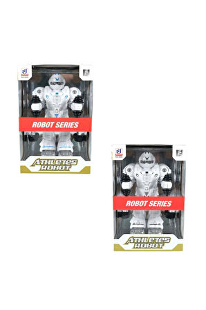 Kız Çocuk Oyuncak Işıklı Sporcu Atletik Robot 26cm Erkek Çocuk Oyuncak Eğitici Oyuncaklar