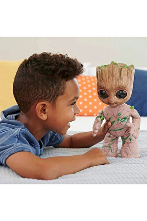 Kız Çocuk Oyuncak I Am Groot Groovin Groot Sesli ve Hareketli Peluş Erkek Çocuk Oyuncak Eğitici Oyun