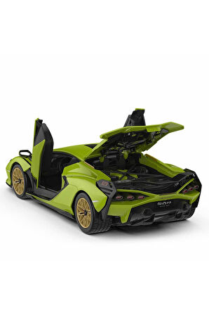 Kız Çocuk Oyuncak 1:18 Lamborghini Sian FKP 37 Uzaktan Kumandalı Model Araç Mont