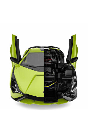 Kız Çocuk Oyuncak 1:18 Lamborghini Sian FKP 37 Uzaktan Kumandalı Model Araç Mont