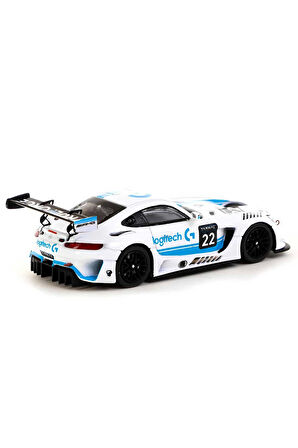Kız Çocuk Oyuncak Tarmac Works 1:64 X Mercedes AMG GT3 G Race with Plastic Truck