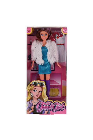 Kız Çocuk Oyuncak WG-66770 Parlak Elbiseli Ceketli Bebek 29cm Erkek Çocuk Oyuncak Eğitici Oyuncaklar