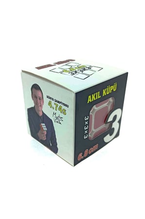 Kız Çocuk Oyuncak Beyaz Zemin Üzeri Renkli Zeka Küpü 3X3X3-6,8cm Erkek Çocuk Oyuncak Eğitici Oyunca