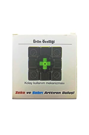 Kız Çocuk Oyuncak Beyaz Zemin Üzeri Renkli Zeka Küpü 3X3X3-6,8cm Erkek Çocuk Oyuncak Eğitici Oyunca