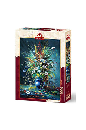 Kız Çocuk Oyuncak 5212 Art Puzzle, Kır Çiçekleri 1000 Parça Puzzle Erkek Çocuk Oyuncak Eğitici Oyunc