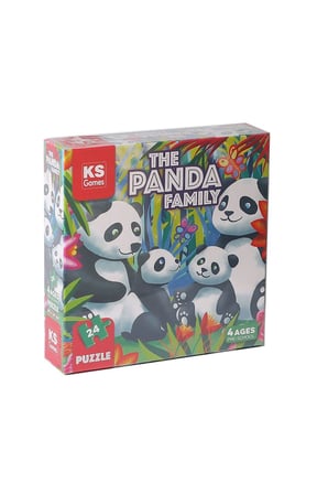 Kız Çocuk Oyuncak PRS 32706 The Panda Family Pre School Puzzle -KS Puzzle Eğiticiic