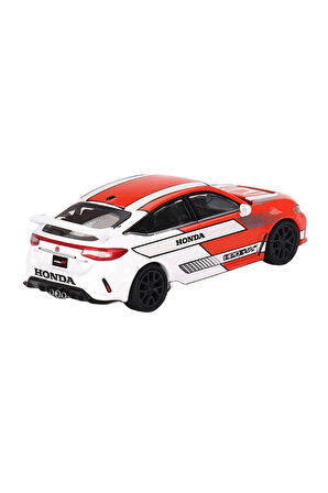 Kız Çocuk Oyuncak Mini Gt 1/64 Honda Civic TYPE R 2023 Pace Car Red Erkek Çocuk Oyuncak Eğitici Oyun