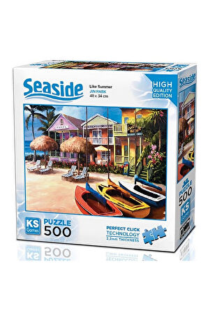 Kız Çocuk Oyuncak KS Games Welcome to Beach Like SUmmer Puzzle 500 Parça 20044 E
