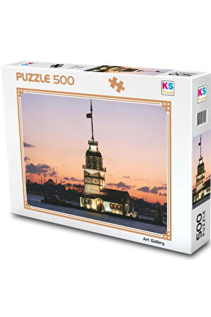 Kız Çocuk Oyuncak KS Games Kız Kulesi Gün İstanbul Puzzle 500 Parça 20059 Eğiticiic
