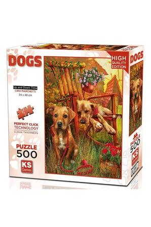 Kız Çocuk Oyuncak KS Games Up and Down Time Puzzle 500 Parça 20067 Erkek Çocuk Oyuncak Eğitici Oyunc