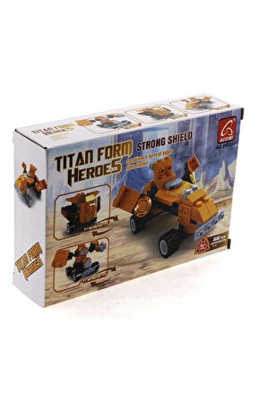 Kız Çocuk Oyuncak Ausini Titan Uzaylı Savaşçı -1 Strong Shield 56 Parça Erkek Çocuk Oyuncak Eğitici