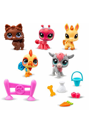 Kız Çocuk Oyuncak Littlest Pet Shop Minişler 5'li Figür Seti S1 Erkek Çocuk Oyuncak Eğitici Oyuncakl