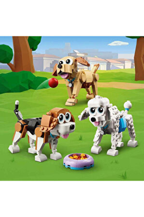 Kız Çocuk Oyuncak 31137 LEGO® Creator 3in1 Sevimli Köpekler 475 parça +7 yaş Eği