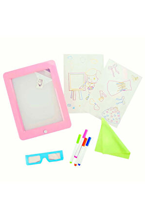 Kız Çocuk Oyuncak 3D Doodle Sihirli Pembe Yazı Tahtası Erkek Çocuk Oyuncak Eğitici Oyuncaklar