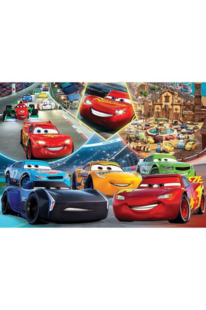 Kız Çocuk Oyuncak CR113 KS, Cars 200 Parça Puzzle Erkek Çocuk Oyuncak Eğitici Oyuncaklar