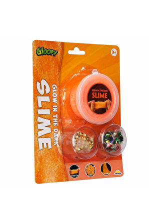 Kız Çocuk Oyuncak Erkek Çocuk Oyuncak Gloopy Karanlıkta Parlayan Turuncu Slime Eğitici Oyuncaklar