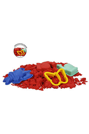 Kız Çocuk Oyuncak Crafy Kırmızı Kinetik Kum 500 g Erkek Çocuk Oyuncak Eğitici Oyuncaklar