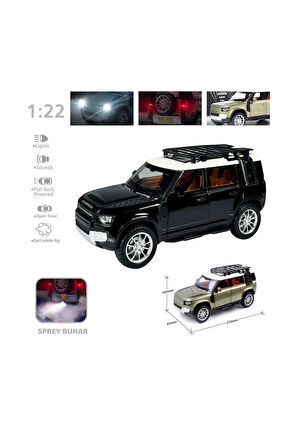 Kız Çocuk Oyuncak HCL-510A Çek Bırak 1:22 Sesli Ve Işıklı Buharlı DF Metal Jeep