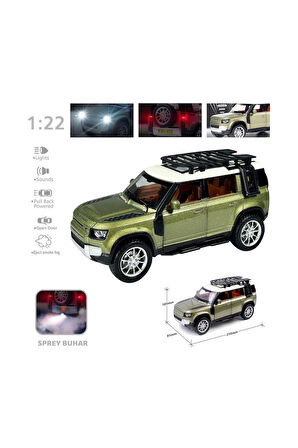 Kız Çocuk Oyuncak HCL-510A Çek Bırak 1:22 Sesli Ve Işıklı Buharlı DF Metal Jeep