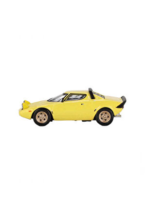 Kız Çocuk Oyuncak Mini GT 1/64 Lancia Stratos HF Stradale Giallo Fly Erkek Çocuk Oyuncak Eğitici Oyu