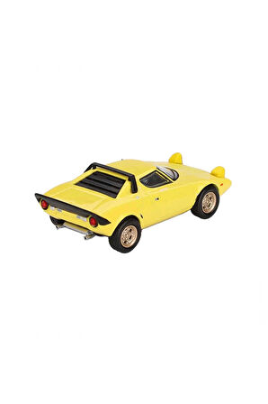 Kız Çocuk Oyuncak Mini GT 1/64 Lancia Stratos HF Stradale Giallo Fly Erkek Çocuk Oyuncak Eğitici Oyu