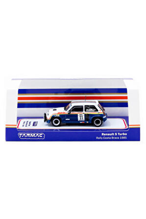 Kız Çocuk Oyuncak Tarmac Works 1/64 Renault 5 Turbo Rally Costa Brava 1985 #11 E