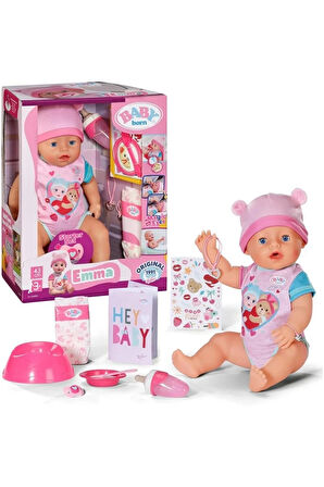 Kız Çocuk Oyuncak Baby Born Emma Bebeği 43cm Erkek Çocuk Oyuncak Eğitici Oyuncaklar