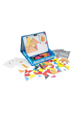 Kız Çocuk Oyuncak 3445 DıyToy MANYETİK TABLET TANGRAM EğiticiİM SETİ Erkek Çocuk Oyuncak Eğitici Oyu