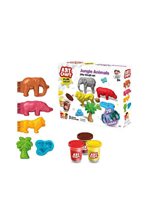 Kız Çocuk Oyuncak 03997 Art Craft Orman Hayvanları Hamur Set 168 Gr -Fentoys Eği