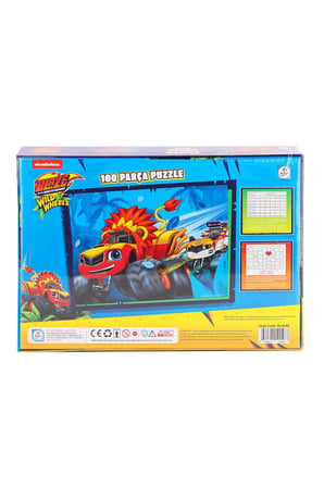 Kız Çocuk Oyuncak BL0048 Blaze Monster Machines 100 Parça Puzzle Erkek Çocuk Oyuncak Eğitici Oyuncak